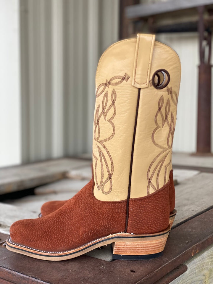 Side view Olathe Boot Co. | Rust Carpincho Boot