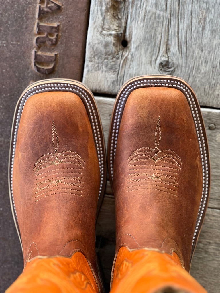Anderson Bean Tobacco Yeti/Mango Absolute Boot | Toe View