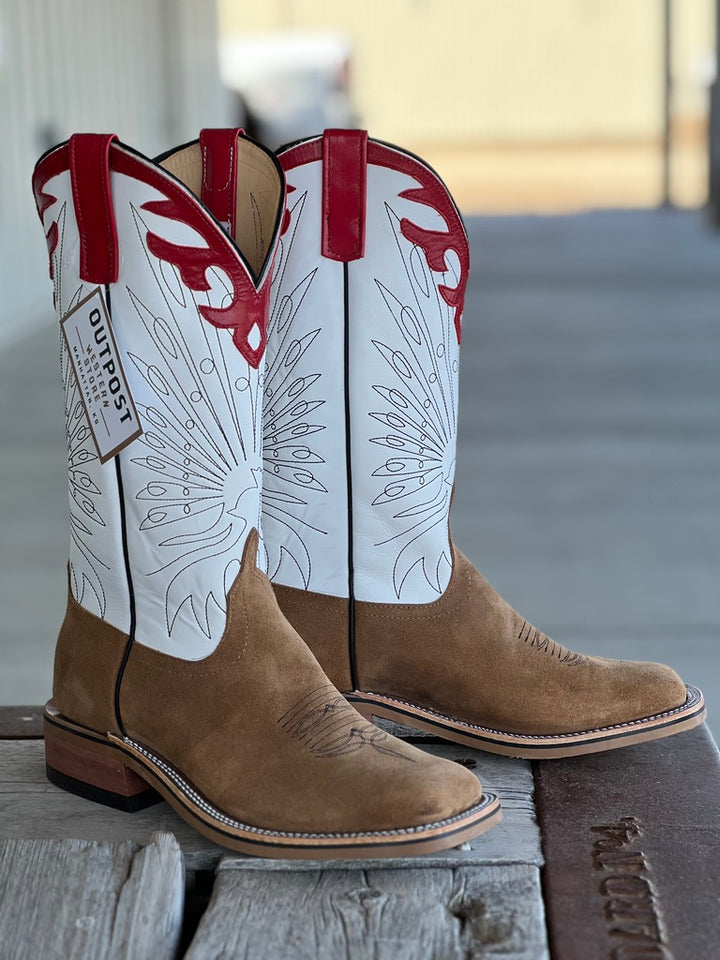 Anderson Bean Tan Newman Roughout Chicken Boot