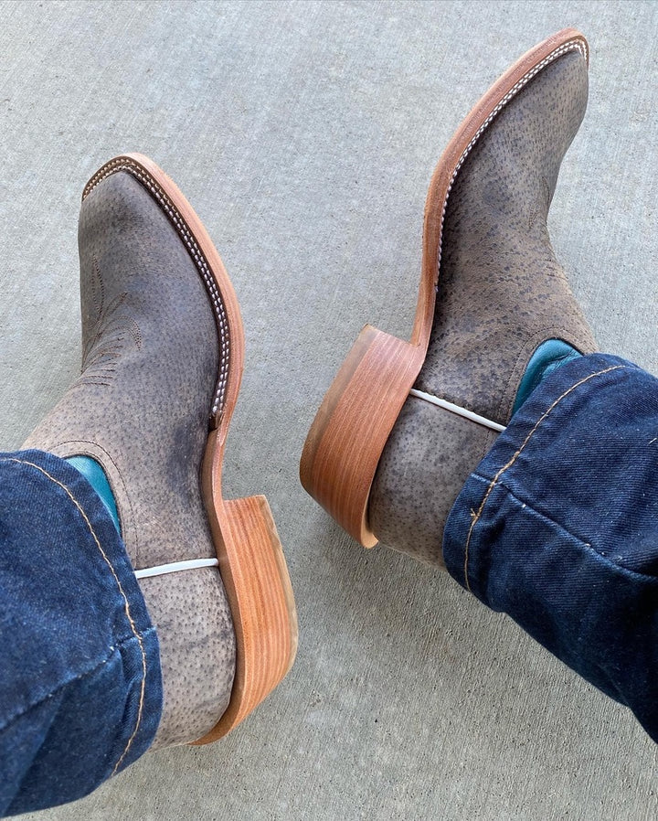 Side View Rios of Mercedes | Charcoal Boar Boot Gray/Turq