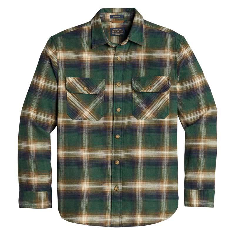 Pendleton | Green Plaid Burnside Flannel Shirt