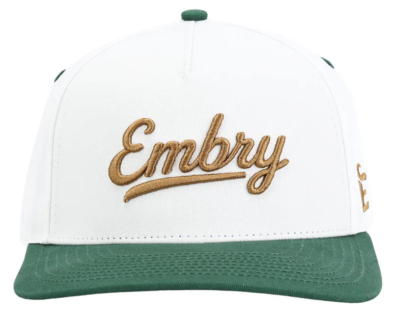 Embry Outdoors | Cream/Green - 3D Logo Patch Cap