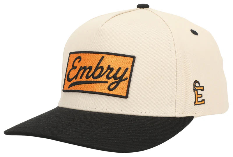 Embry Outdoors | Cream/Black - Logo Patch Cap