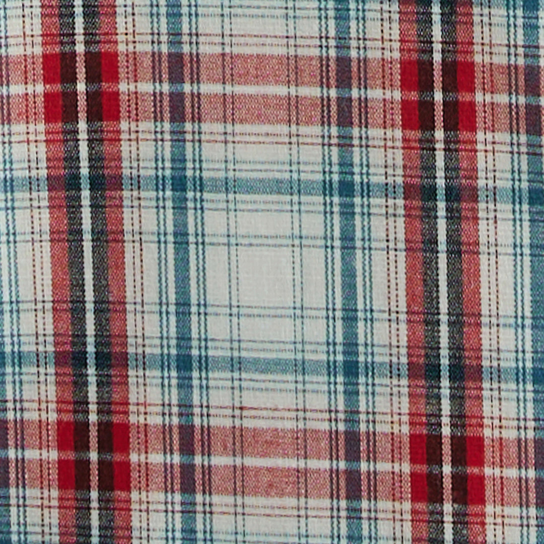 plaid swatch Wrangler | Wrinkle Resist Classic Fit Red Plaid LS Shirt