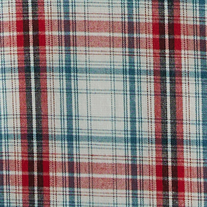 plaid swatch Wrangler | Wrinkle Resist Classic Fit Red Plaid LS Shirt