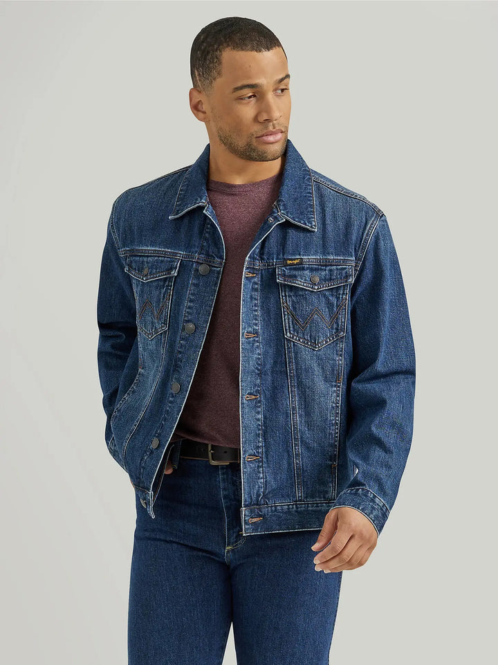 Wrangler | Flannel Lined Western Denim Jacket