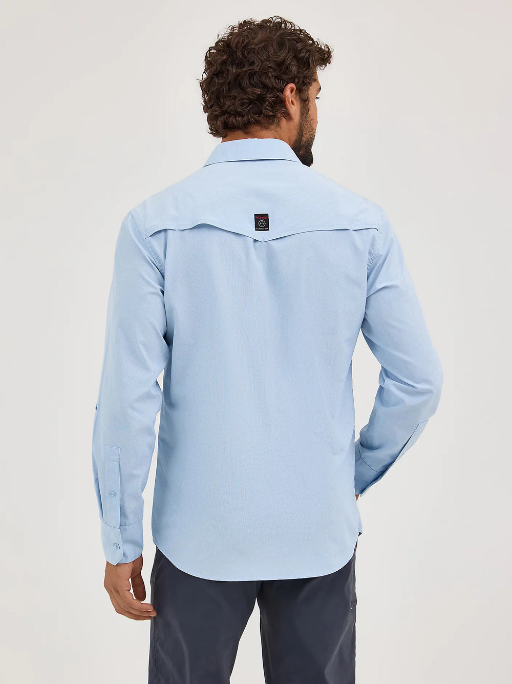 Wrangler | Western Utility LS Snap Shirt Back View