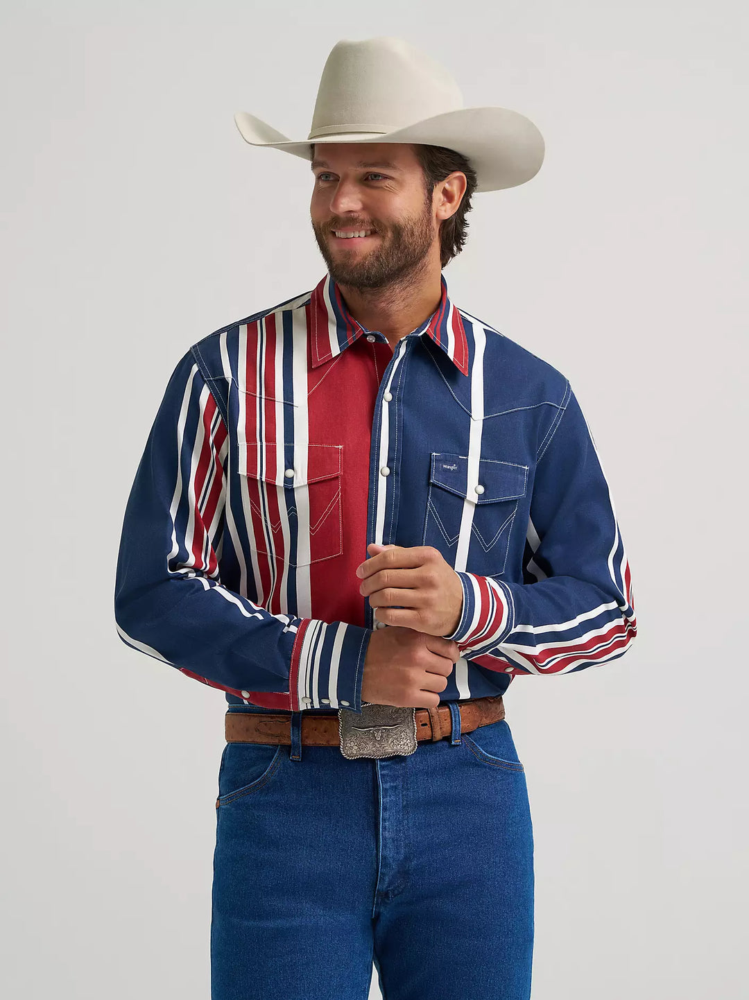 Wrangler | Vintage Brushpopper Americana Western LS Shirt