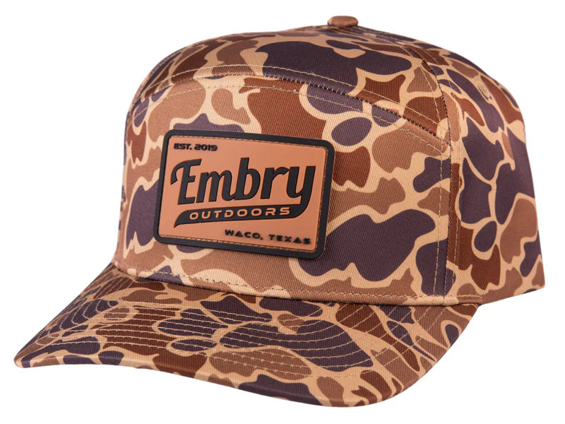 Embry Outdoors | Duck Camo 6 Panel "Retro" Trucker Cap