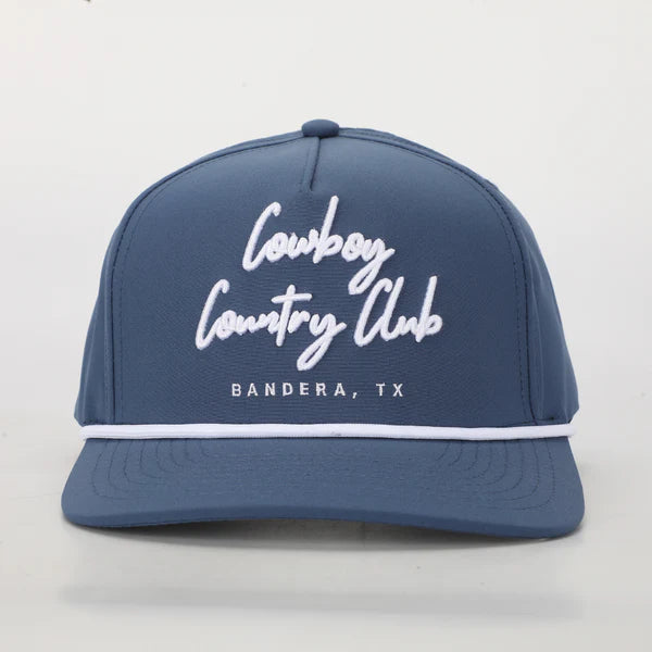 Cowboy Country Club | Cursive Rope Cap | Navy
