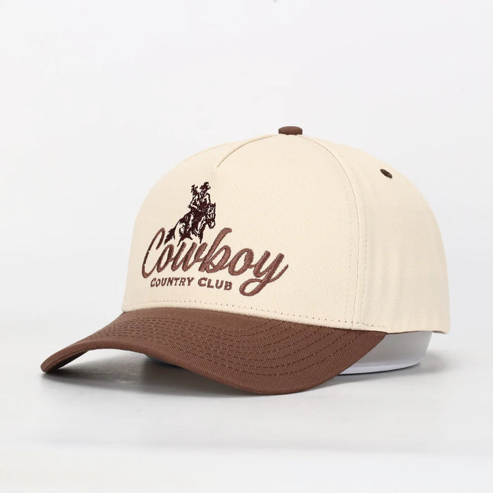 Cowboy Country Club | Rodeo Golfer Cap | Brown