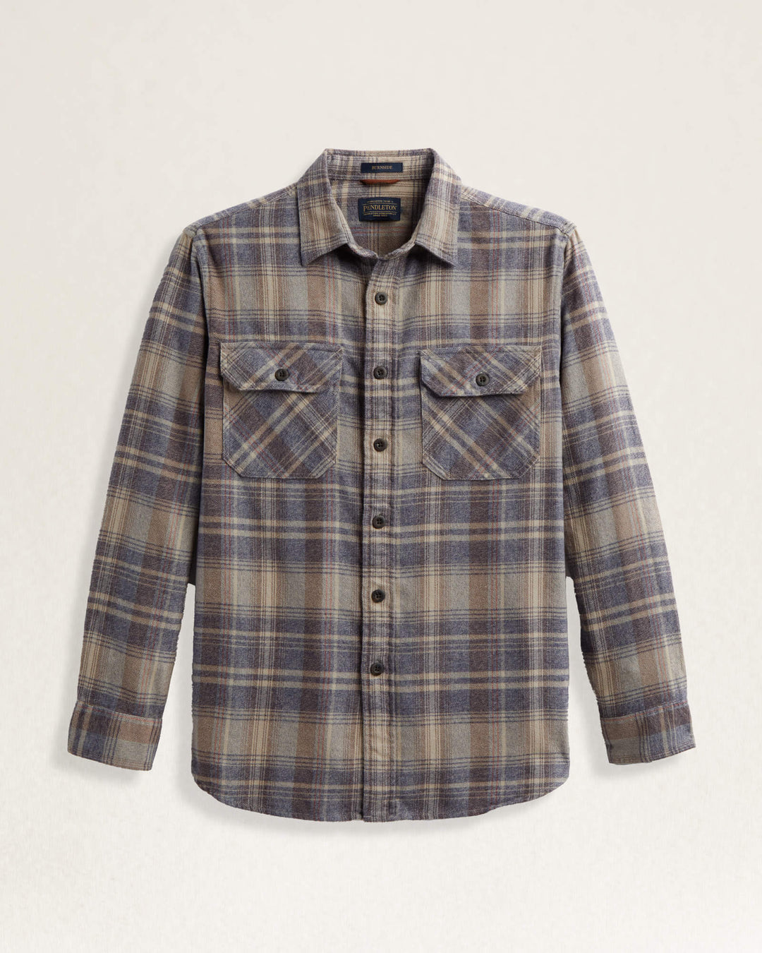 Pendleton | Taupe Plaid Burnside Flannel Shirt