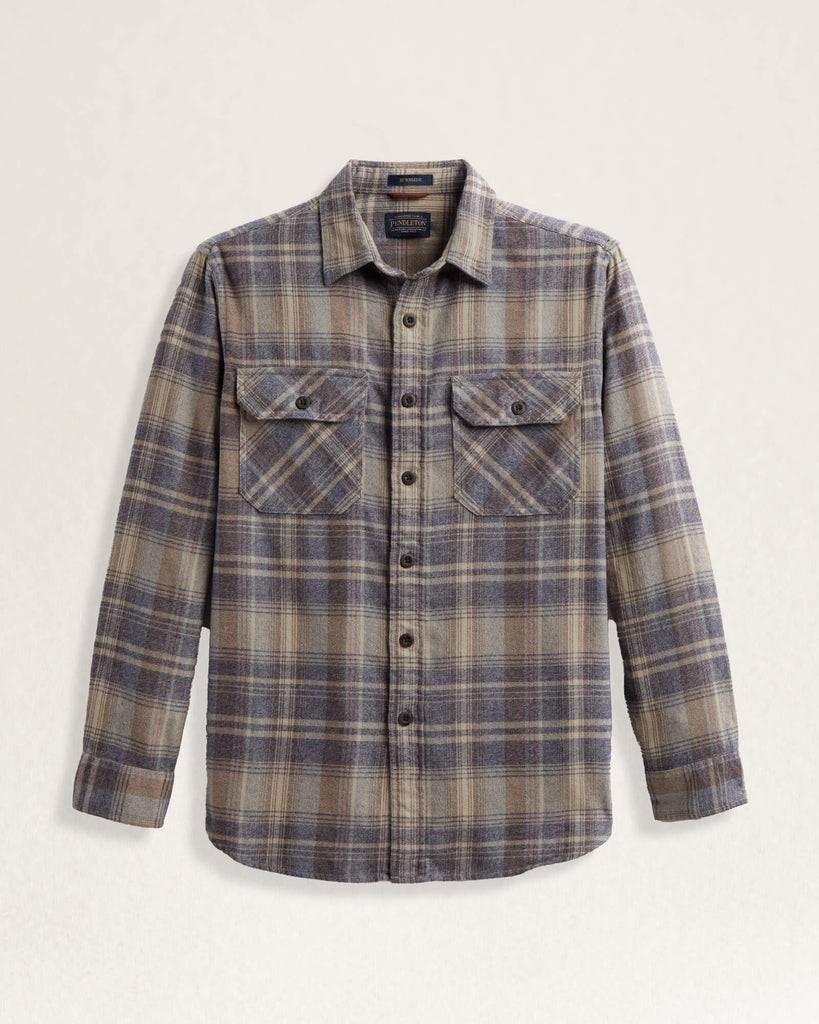 Pendleton  Taupe Plaid Burnside Flannel Shirt – Outpost Western Store