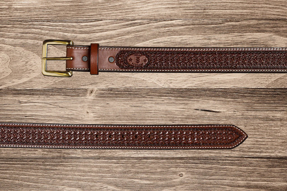 Texas Saddlery | Western Chocolate Spider Belt
