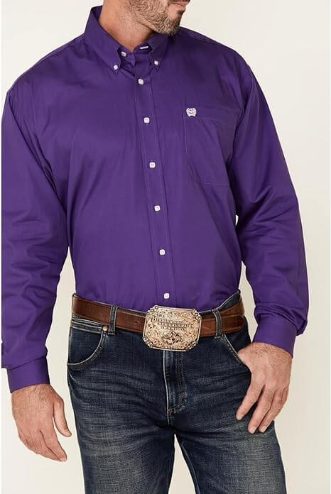 Cinch | Classic Purple LS Shirt
