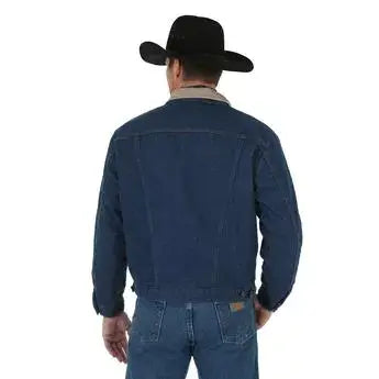 Wrangler | Blanket Lined Corduroy Collar Denim Jacket Back View