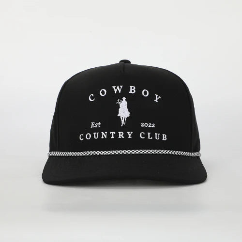 Cowboy Country Club | Horse Rope Cap | Black