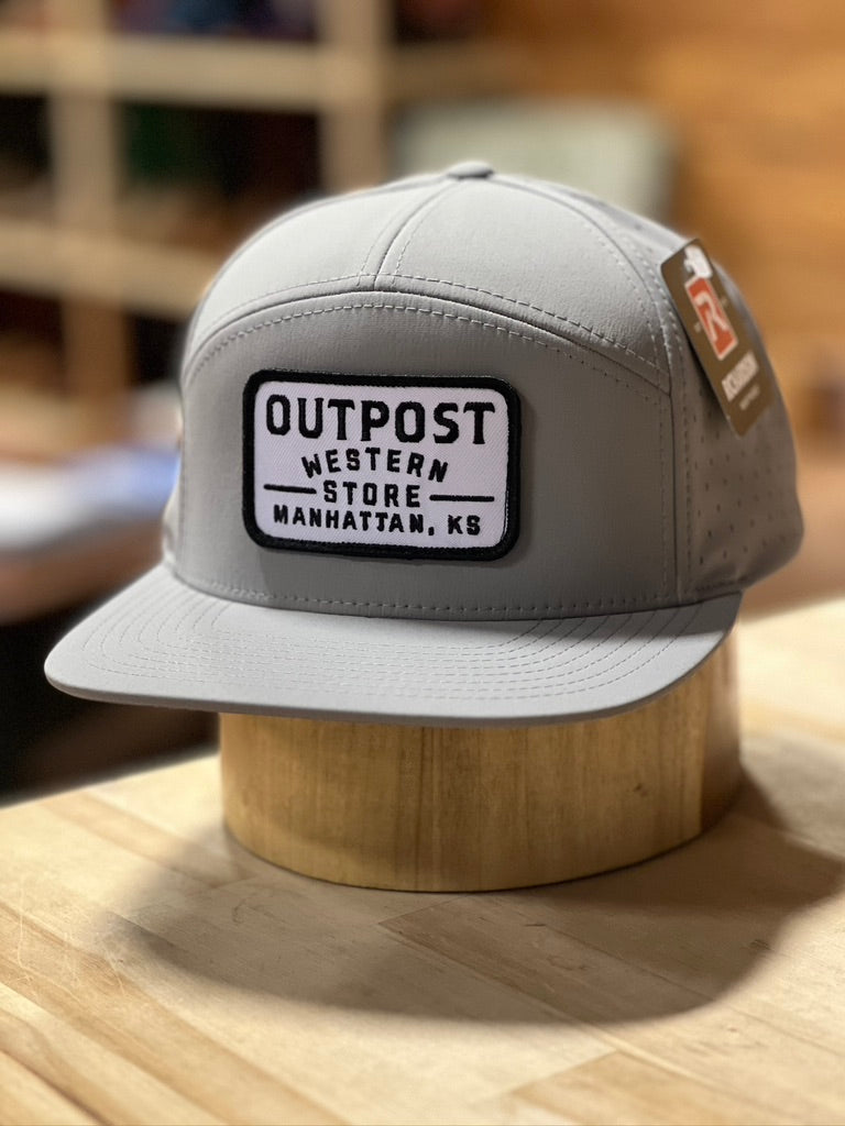 Grey Outpost Richardson 169 Cap with black/white Outpost patch