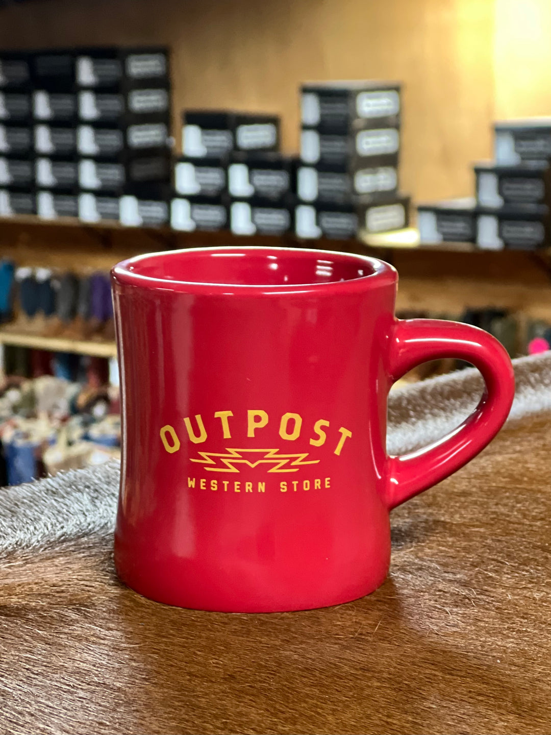 Outpost Sunrise Red Diner Coffee Cup