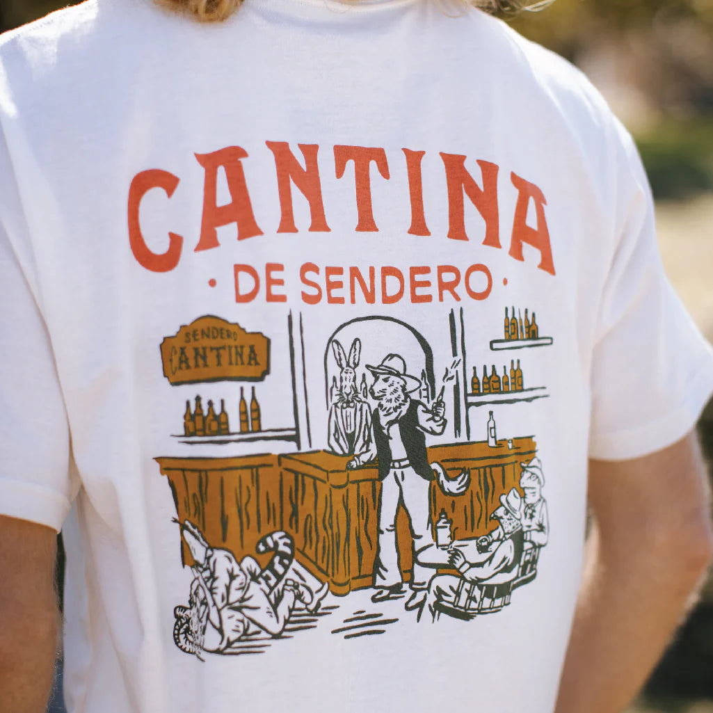 Back View Sendero Provisions Co. | Cantina De Sendero T-Shirt