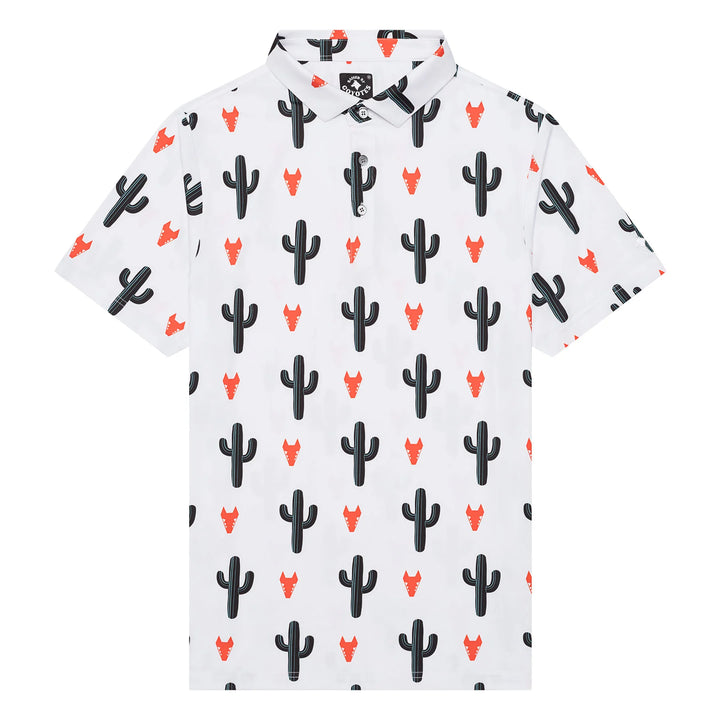 Raised by Coyotes | Coyote Cactus Polo Shirt