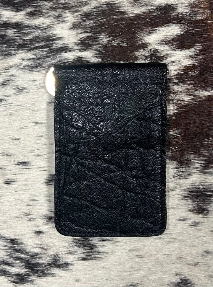 Fenoglio | Elephant Money Clip Wallet Black