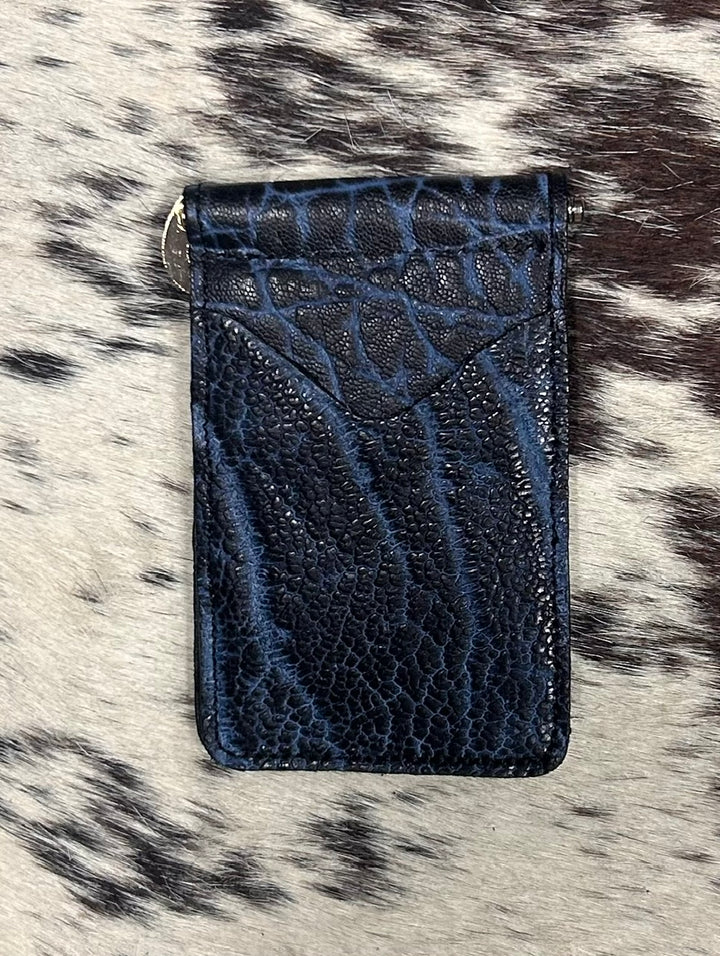 Fenoglio | Elephant Money Clip Wallet Blue