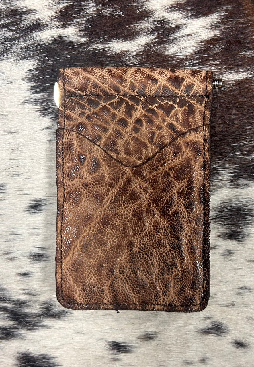 Fenoglio | Elephant Money Clip Wallet Light Terra Vintage
