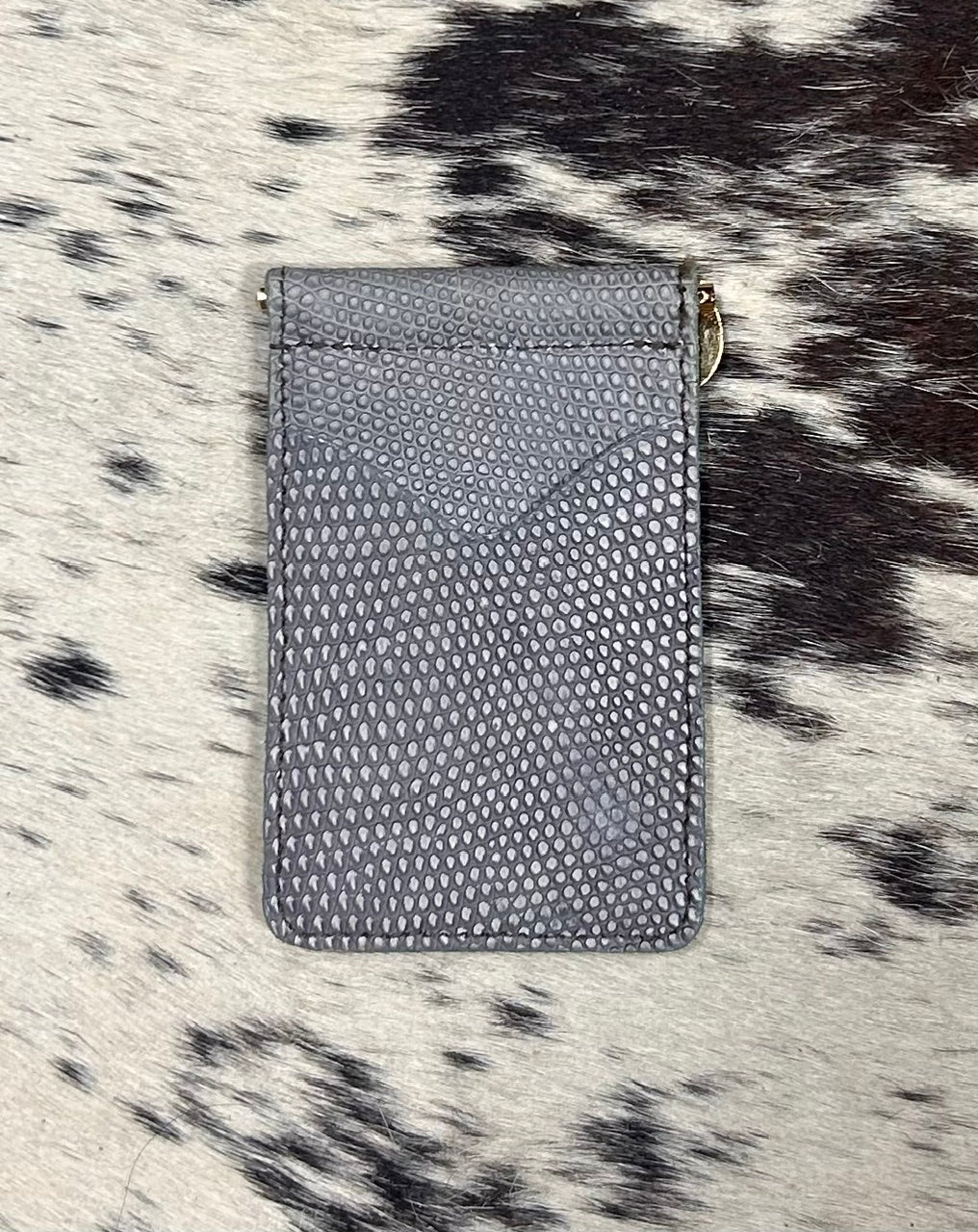 Fenoglio | Lizard Money Clip Wallet Grey