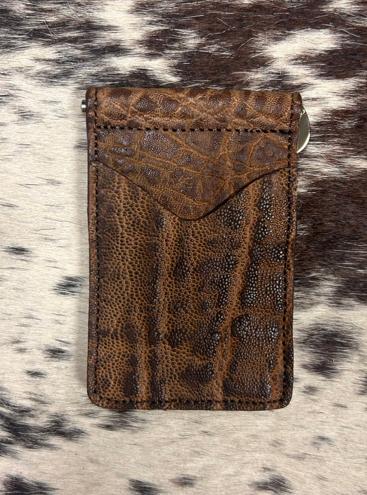 Fenoglio | Elephant Money Clip Wallet Terra Vintage
