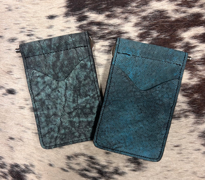 Fenoglio | Elephant Money Clip Wallet Turquoise