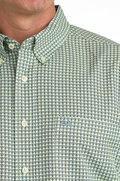 Cinch | Arenaflex Green Print SS Shirt