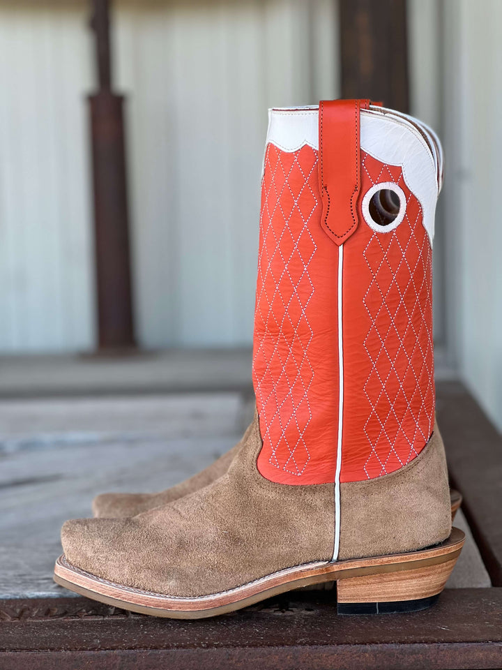 Side View Fenoglio Boot Co. | Rowdy Roughout Boot