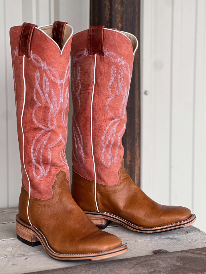 Olathe Boot Co. | Vanilla Navajo Bison Tall Top Boot