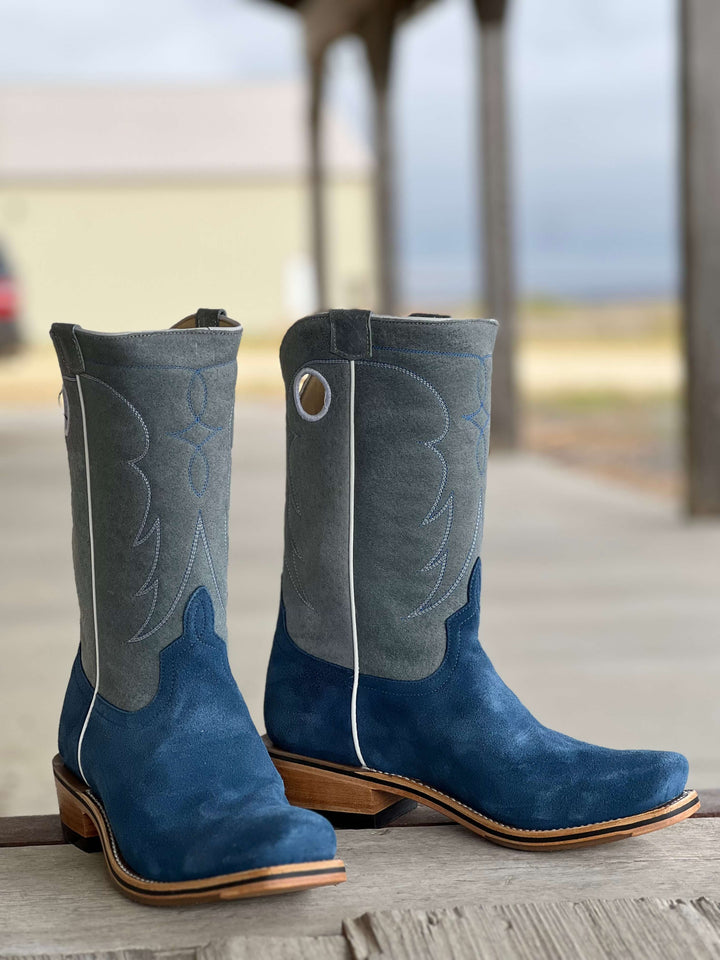 Horse Power Top Hand  | Turquoise Suede Boot