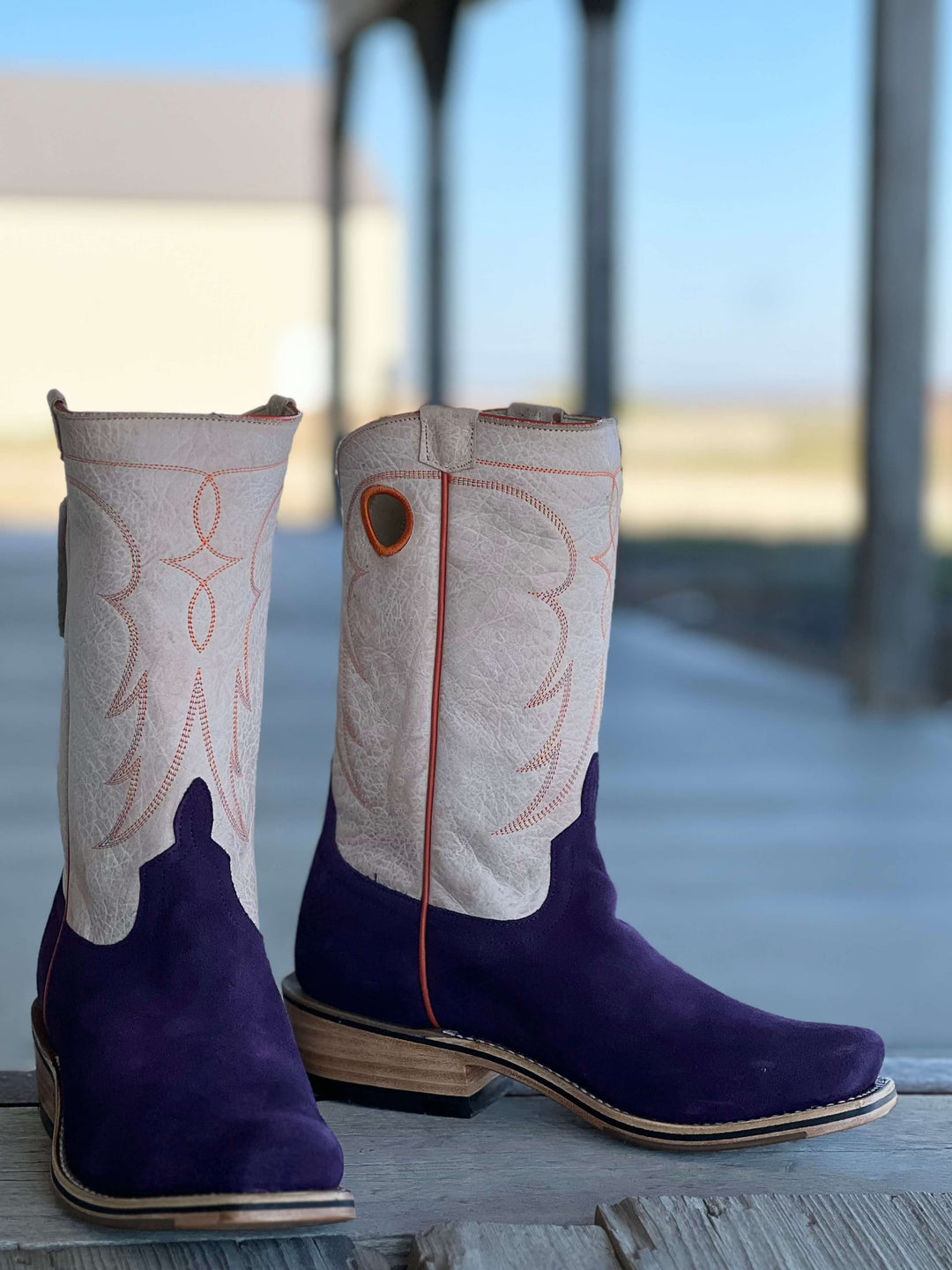 Horse Power Top Hand  | Purple Suede Boot