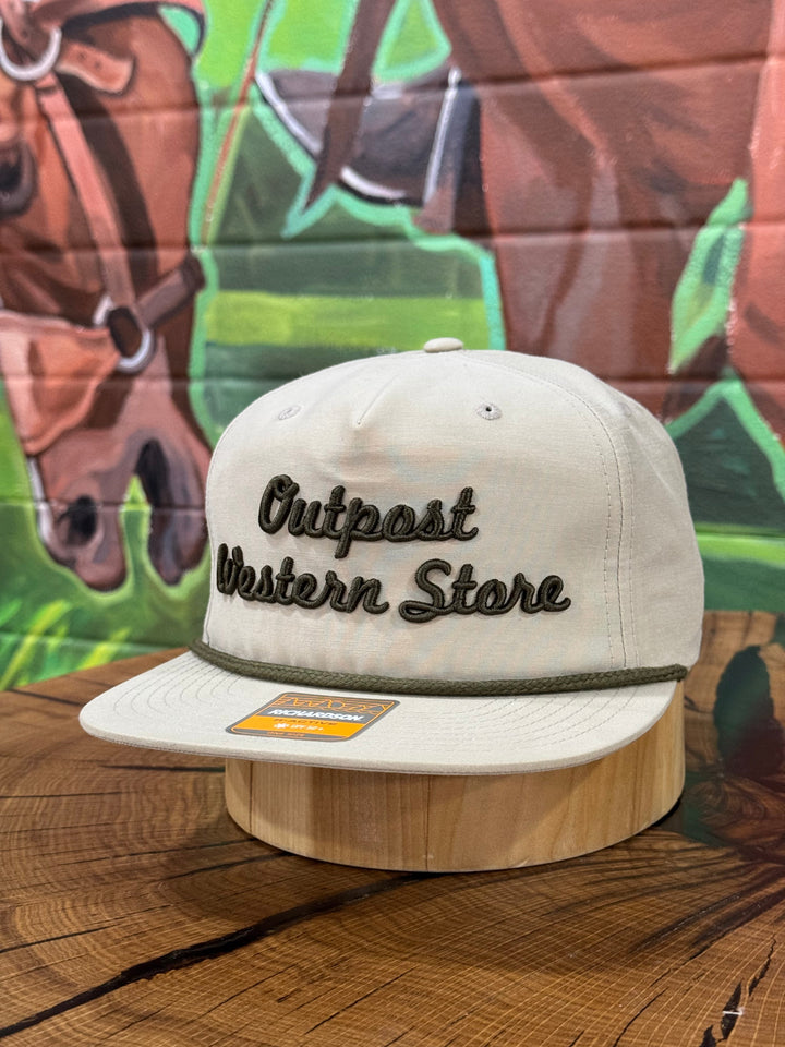 Outpost Richardson Script Rope Cap | Sand Dune/Loden Rope