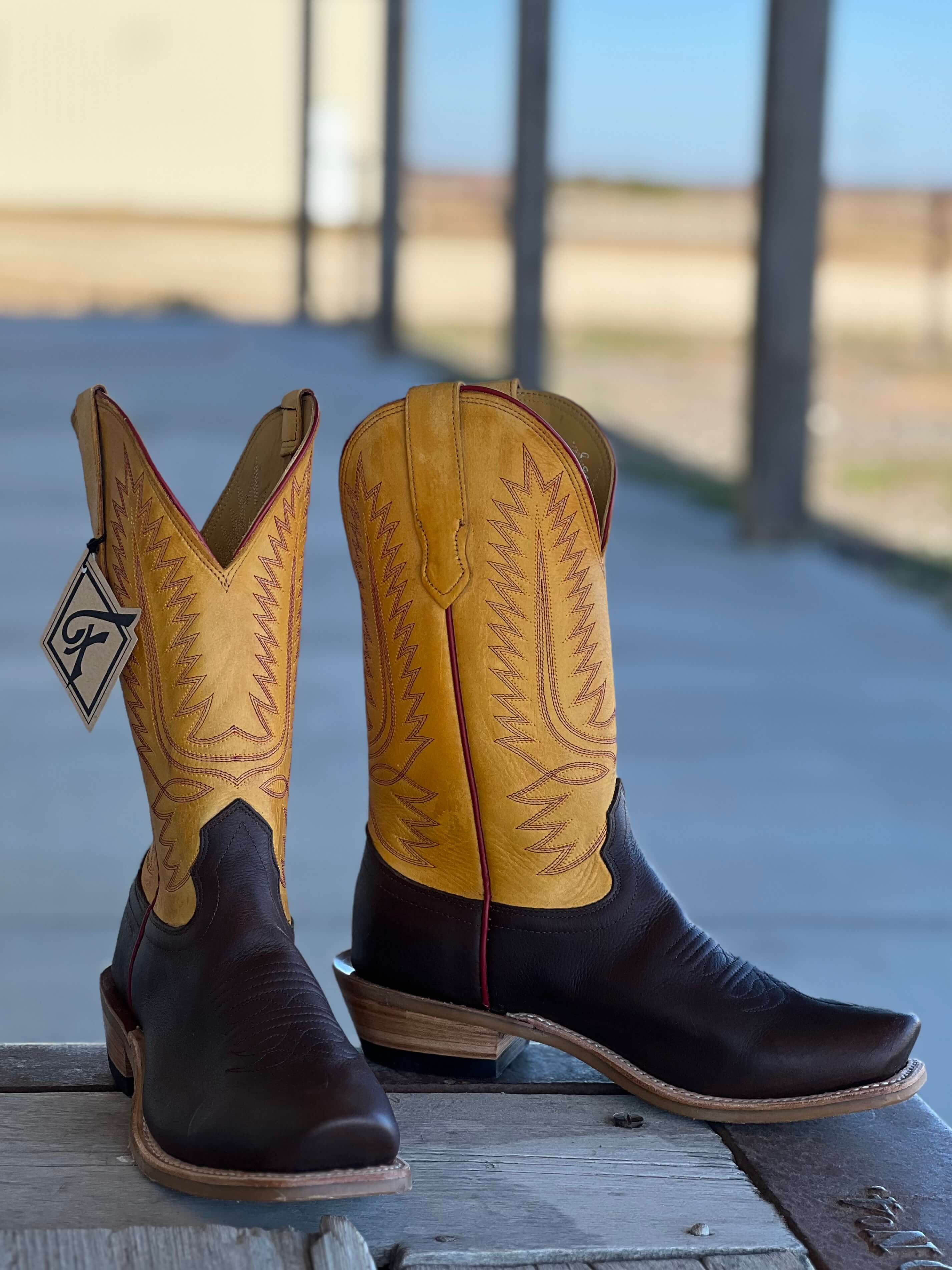Fenoglio Boot Co. | Mocha Pull Up Boot – Outpost Western Store