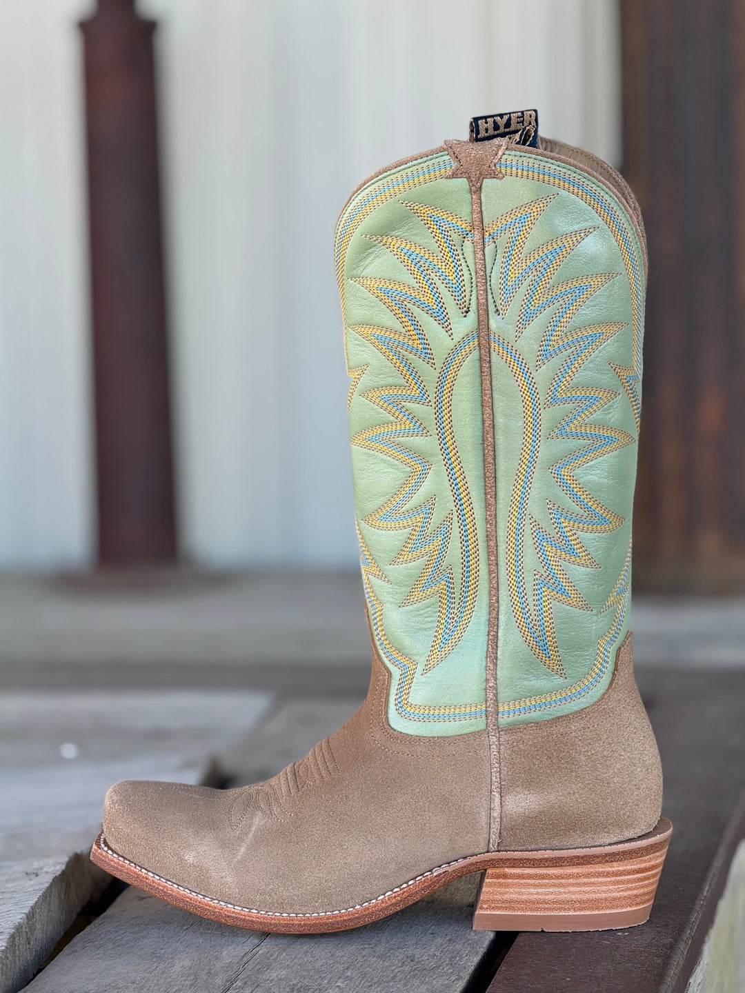 HYER Boot Co. | Rose Hill Sand Roughout Boot | Side View