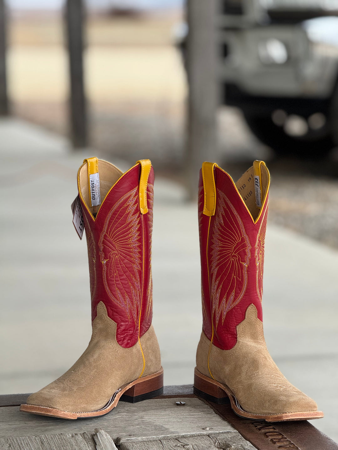 Anderson Bean | Tan Crazyhorse Roughout Boot