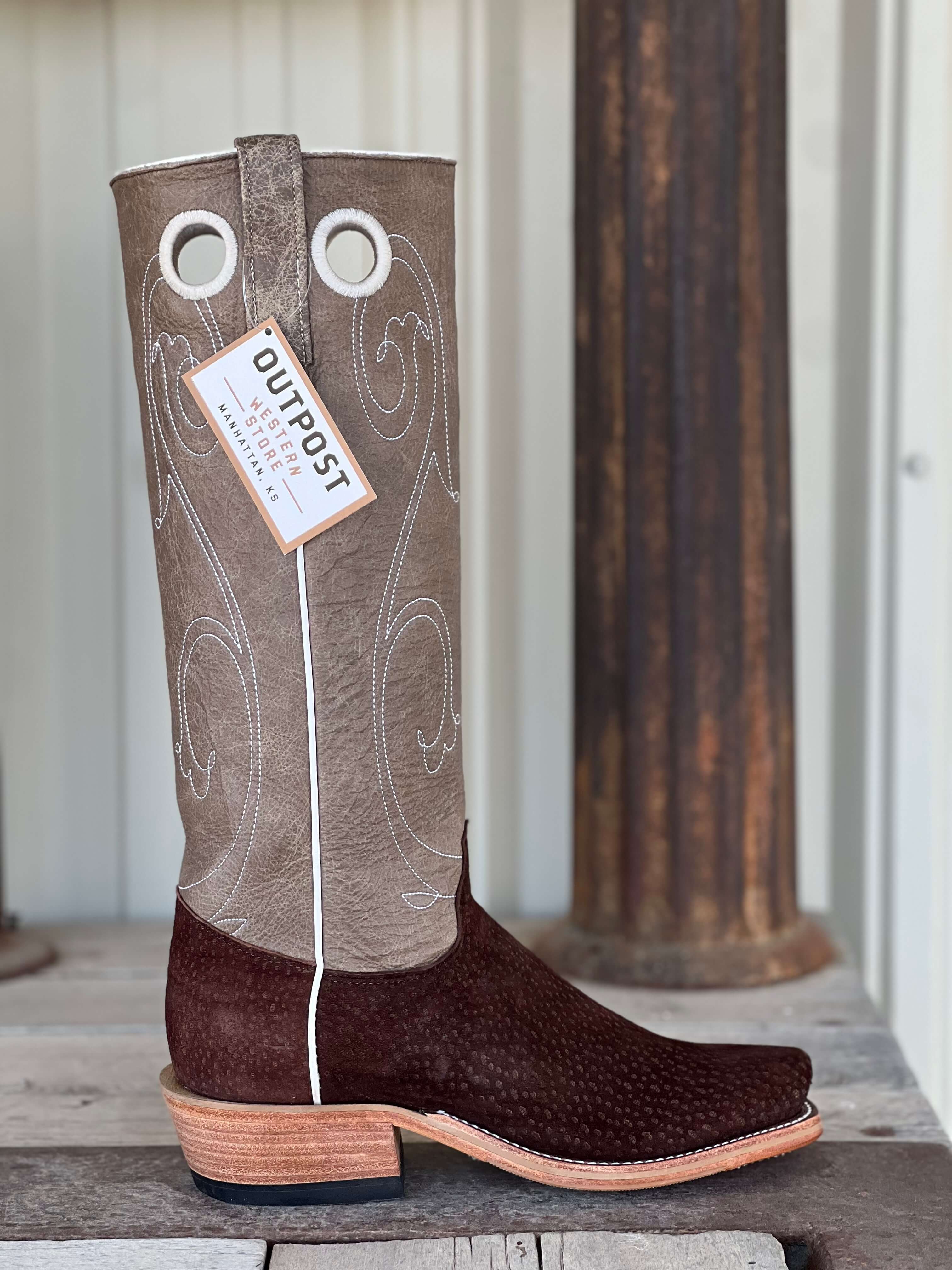 Olathe Boot Co. | Outpost x Evan Felker Cafe Carpincho Tall Top