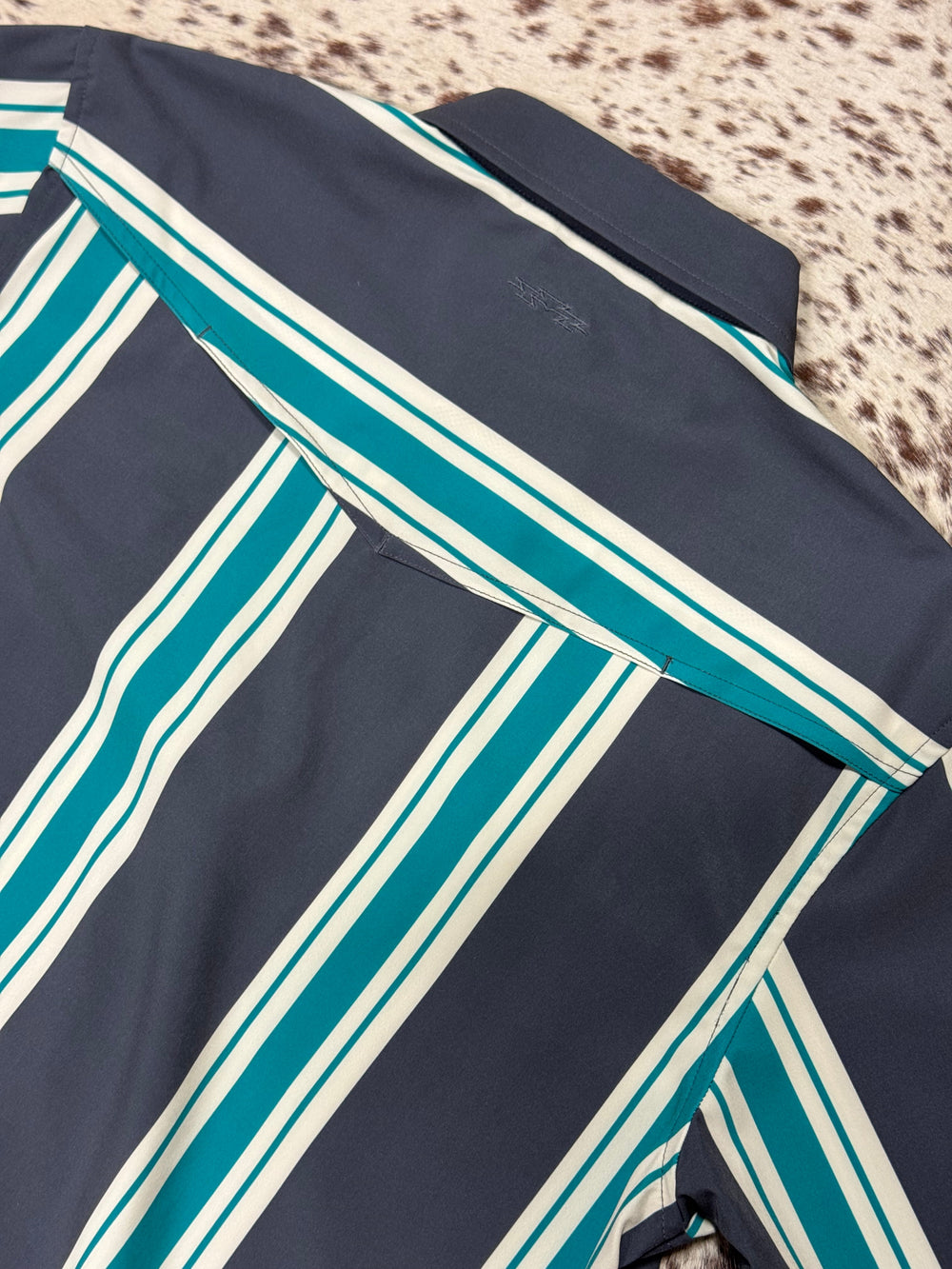 Outpost Performance Green Vintage Pearl Snap LS Shirt | Back