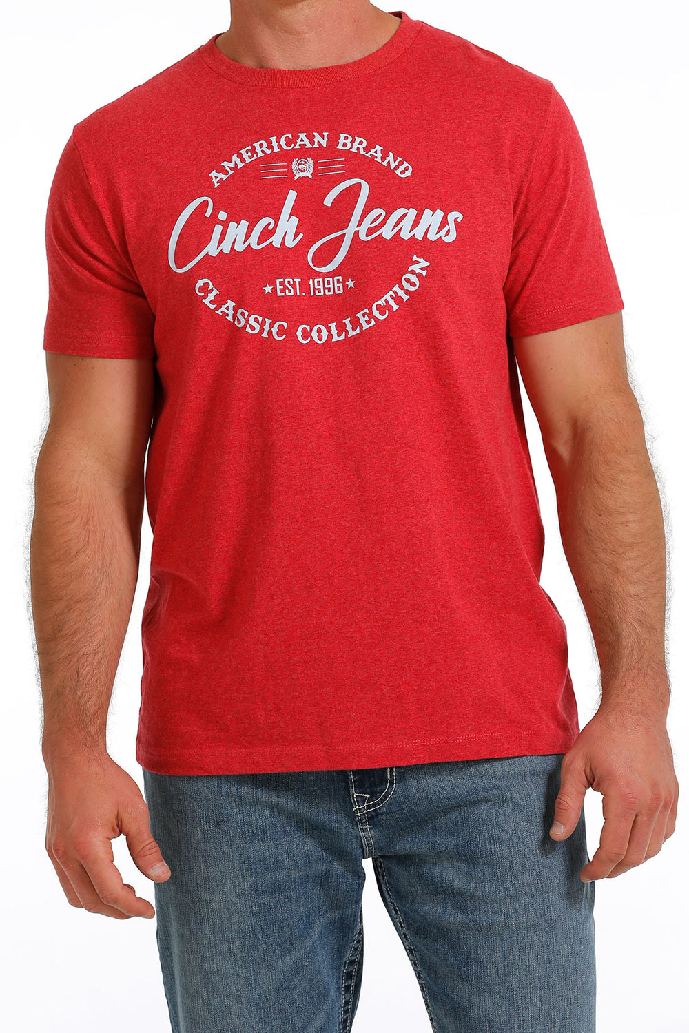front Cinch | Red Heather Logo T-Shirt