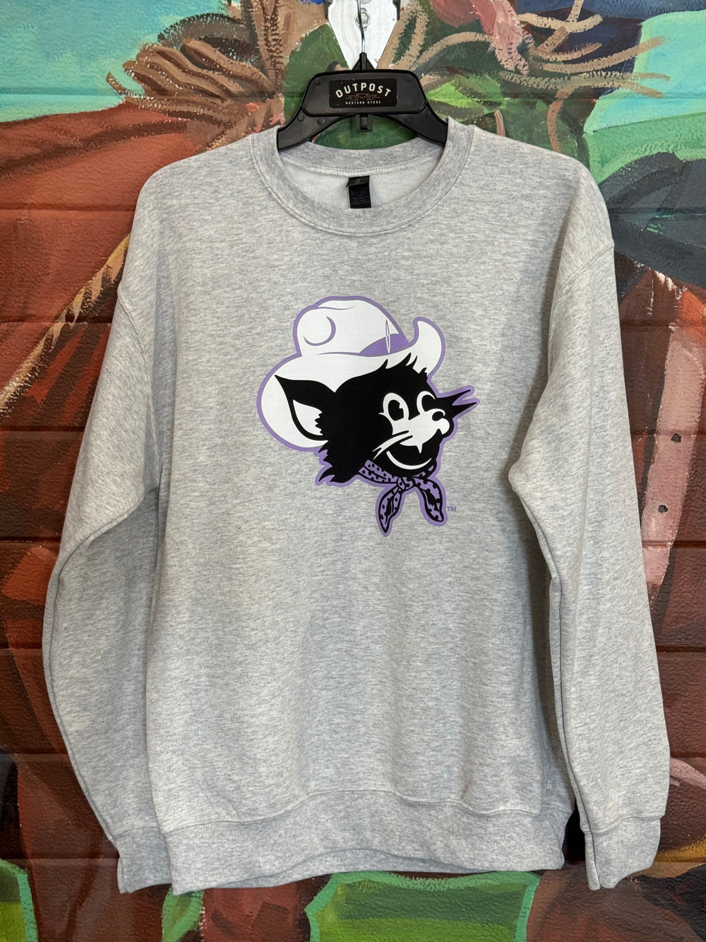 Cowpuncher Willie Crewneck | Grey