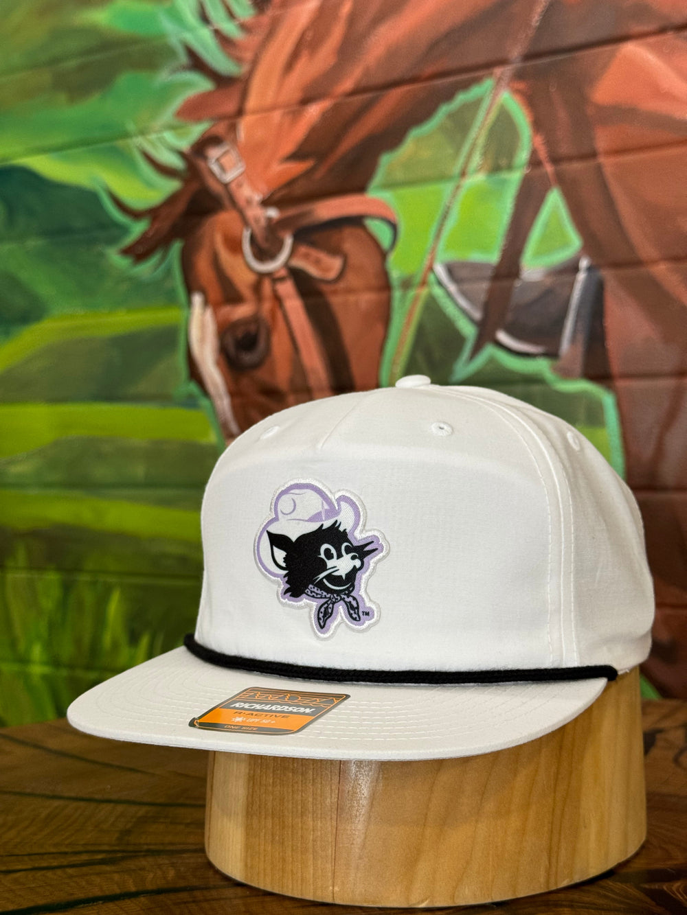 Cowpuncher Willie Richardson Rope Cap | White/Black Rope