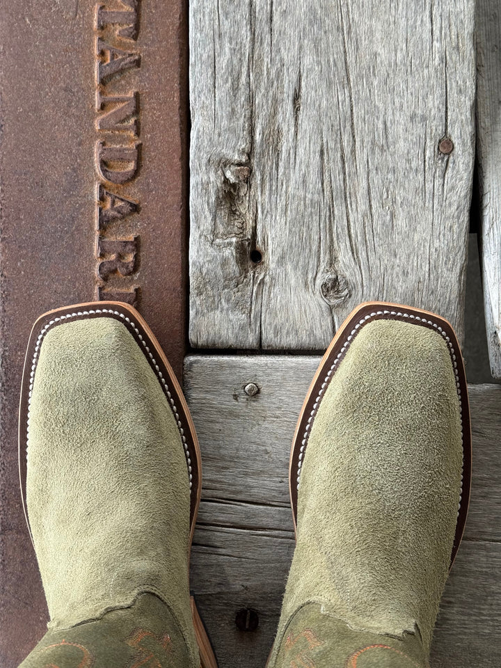 Olathe Boot Co.  | Sage Kudu Roughout Boot