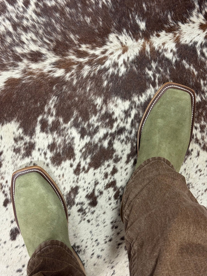 Olathe Boot Co.  | Sage Kudu Roughout Boot