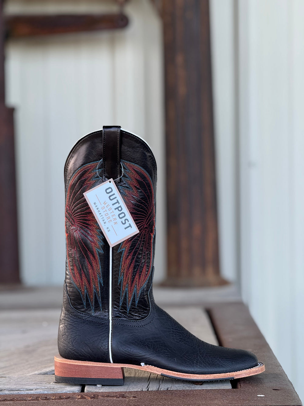 Anderson Bean | Black Shoulder Boot | Side View