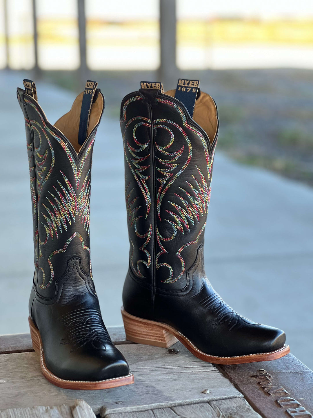 HYER Boot Co. | Leawood Black Top-Shelf Cowhide Boot