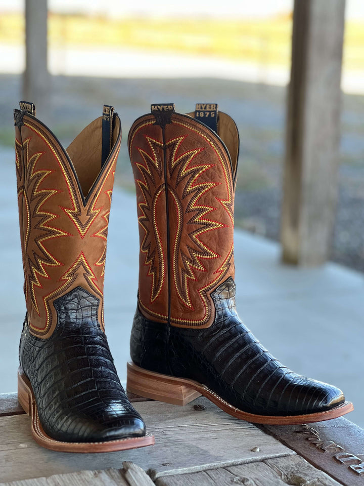 HYER Boot Co. | Big Bow Black Belly Caiman Boot